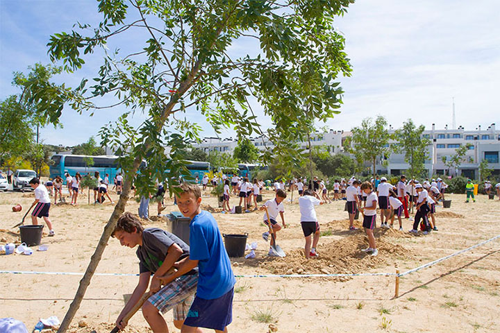 alumnos-reforestacion