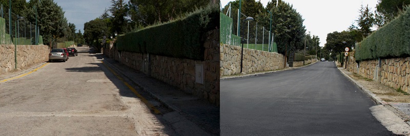 Antes y despus calle Libreras