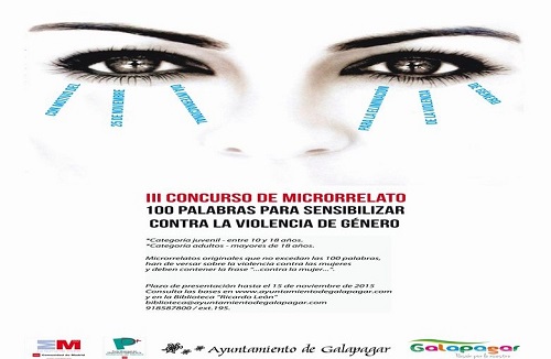 III Concurso de Microrrelato con motivo del Día Internacional contra la Violencia de Género galapagar