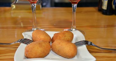 Degustación de croquetas en Casa Pozas