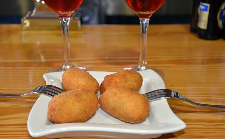 Degustación de croquetas en Casa Pozas