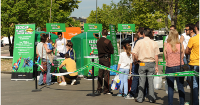 reciclaje vidrio parque warner