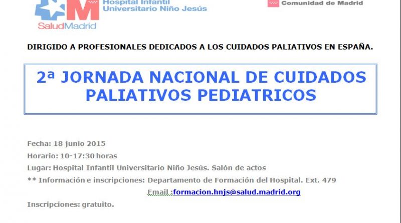 II Jornada Nacional de Cuidados Paliativos Pediátricos