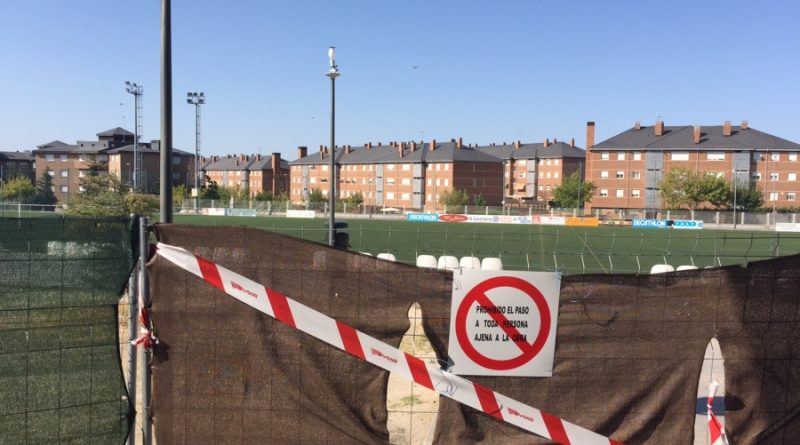 obras de remodelación de los campos de fútbol de “La Oliva”