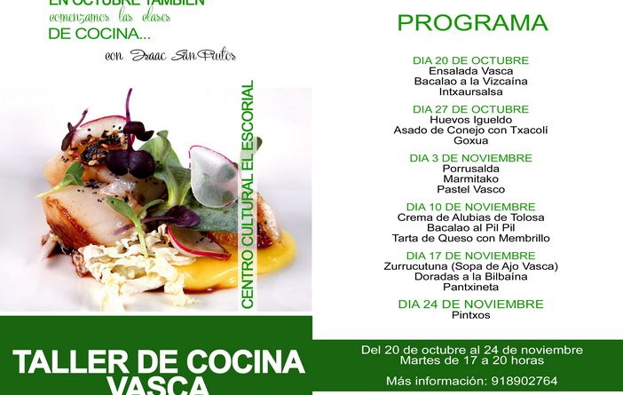 taller cocina vasca el escorial