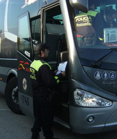 inspección autobuses escolares pozuelo