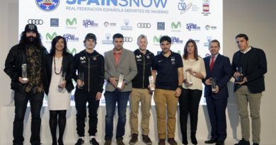 Los premiados en la segunda edición de los Premios Nacionales de los Deportes de Nieve.