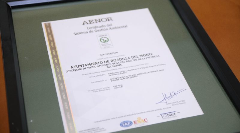 Certificación medioambiental.