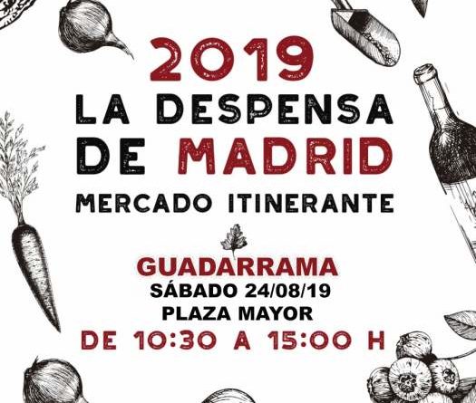 Cartel del mercado itinerante 'La Despensa de Madrid'.