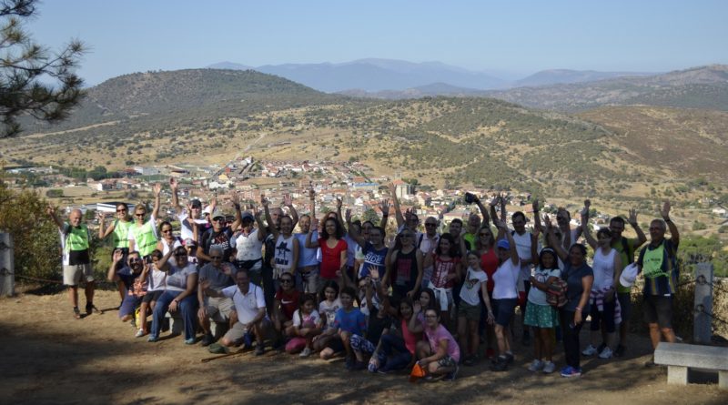 Los senderistas, durante la ruta.