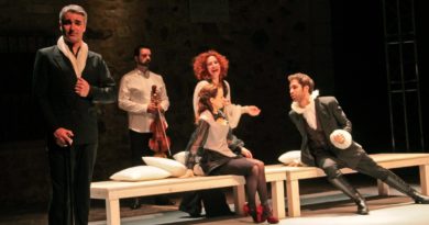 Escena de la obra de teatro Desengaños amorosos