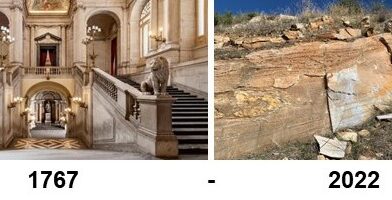 El mármol de la escalera principal del Palacio Real es de Robledo de Chavela