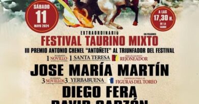 Festival taurino III Premio Antonio Chenel Antoñete en Navalagamella