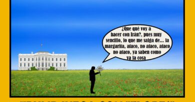 Trump juega con «flores»