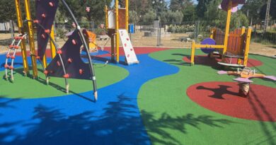 Nuevos suelos más seguros en los parques infantiles de Galapagar Nuevos suelos más seguros en los parques infantiles de Galapagar