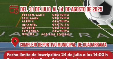  Guadarrama abre las inscripciones para sus torneos de  verano de fútbol