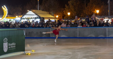 Boadilla ofrece pases gratuitos  en la pista de hielo municipal