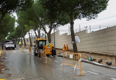 Boadilla comienza  las obras de acerado en la calle Río Jarama