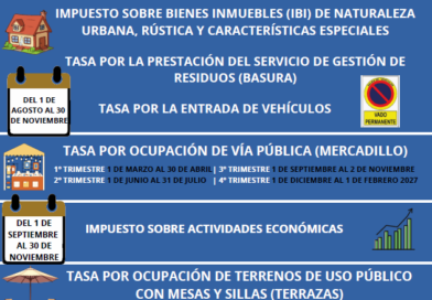 El Escorial presenta el calendario fiscal con beneficios para quienes domicilien los pagos