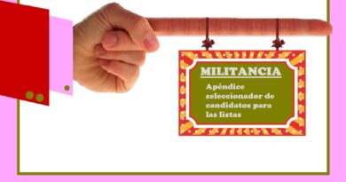 «A los candidatos los elige la militancia»