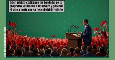 El mitin, un acto entre colegas