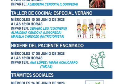 Nuevos talleres de la Escuela de Cuidadores del Hospital de Guadarrama Nuevos talleres de la Escuela de Cuidadores del Hospital de Guadarrama