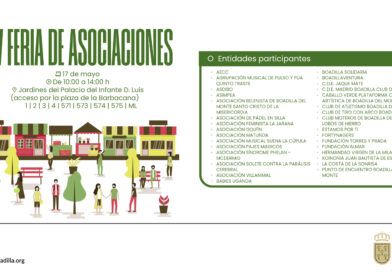 La XIV Feria de Asociaciones se celebra el próximo 17 de mayo en los Jardines del Palacio en Boadilla del Monte