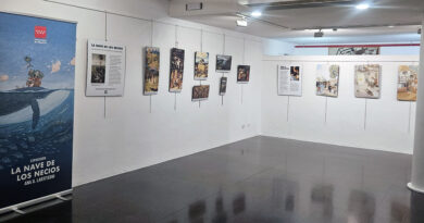 La exposición La nave de los necios se celebra en la Biblioteca Municipal Arcipreste de Hita de Guadarrama La exposición La nave de los necios se celebra en la Biblioteca Municipal Arcipreste de Hita de Guadarrama