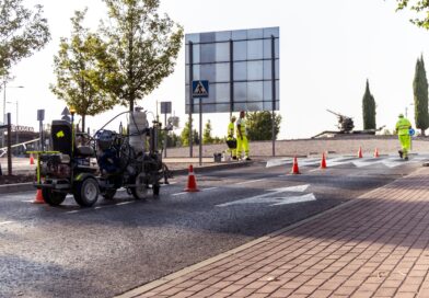 Boadilla realiza la campaña anual de renovación de pintura vial