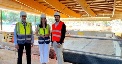 Majadahonda avanza las obras del polideportivo de Huerta Vieja Majadahonda avanza las obras del polideportivo de Huerta Vieja