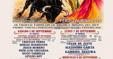 Presentada la Feria Taurina de Navas del Rey en honor al Cristo del Amor