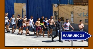 ¡NO!, no admitimos polideportivo como centro de acogida de invasores