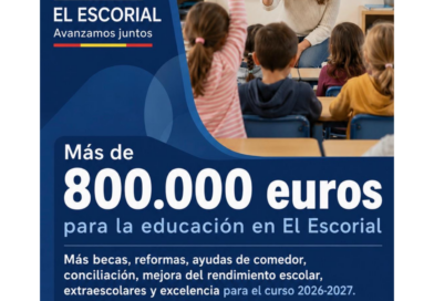 El Escorial afronta el curso escolar 2026-2027 con más de 800.000 euros de inversión en educación El Escorial afronta el curso escolar 2026-2027 con más de 800.000 euros de inversión en educación