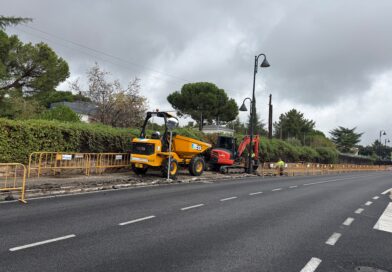 Galapagar renueva las aceras de la carretera de la Navata con una inversión de 670.000 euros Galapagar renueva las aceras de la carretera de la Navata con una inversión de 670.000 euros