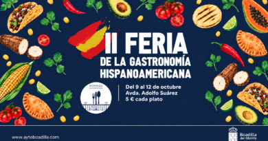  Boadilla celebra la II Feria de Gastronomía Hispanoamericana  del 9 al 12 de octubre en la plaza de la Cruz